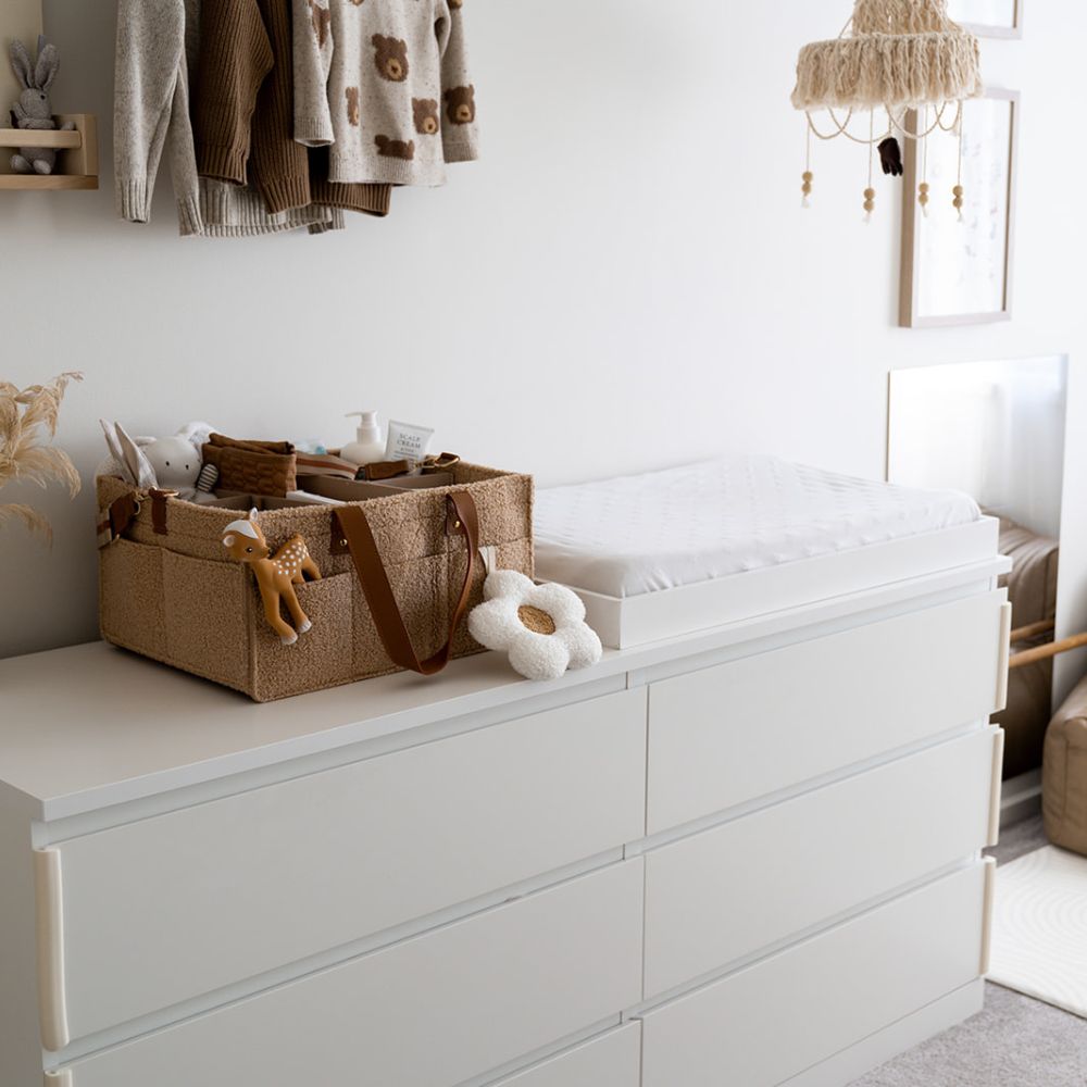 Teddy Tan nappy caddy detail
