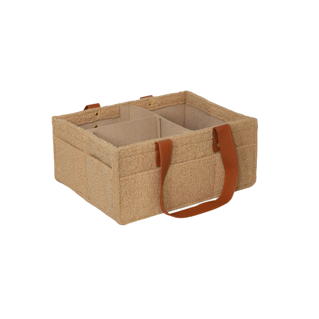 Bunnie Caddie Mini Teddy Tan nappy caddy