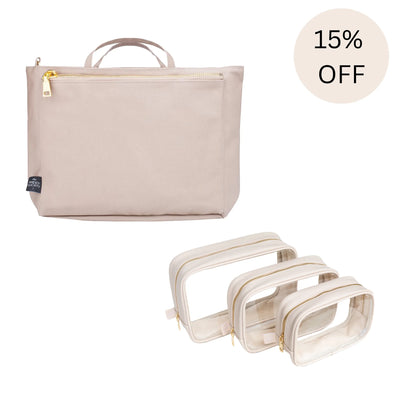 Baby Bag Duo - Compact Insert Beige - PRE ORDER