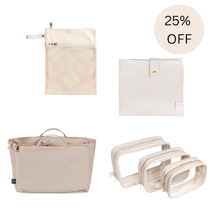 Ultimate Baby Bag Insert Bundle - Beige