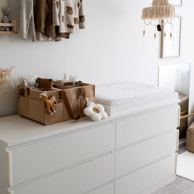 Teddy Tan nappy caddy detail
