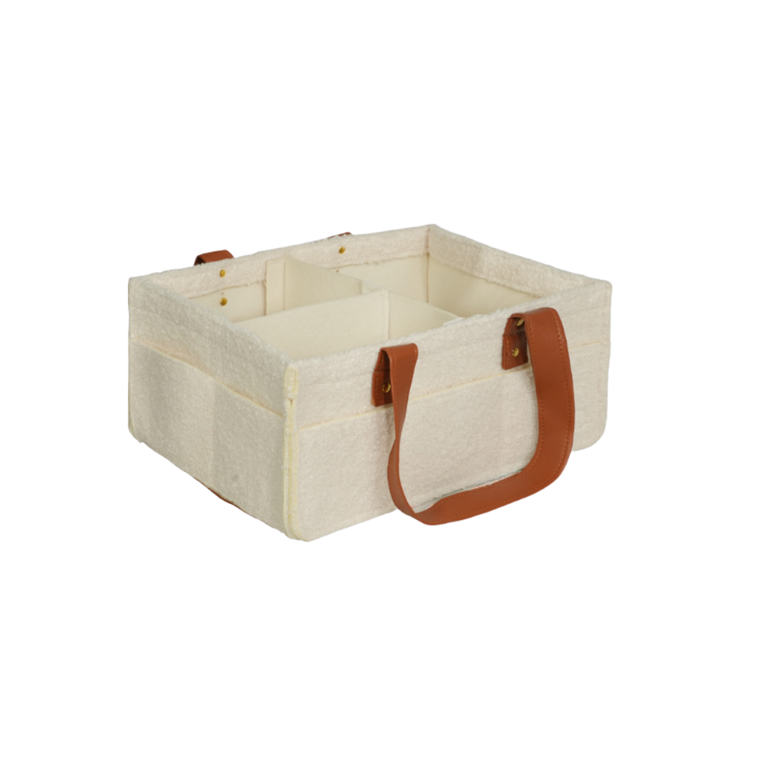 Bunnie Caddie Mini Teddy Cream nappy caddy