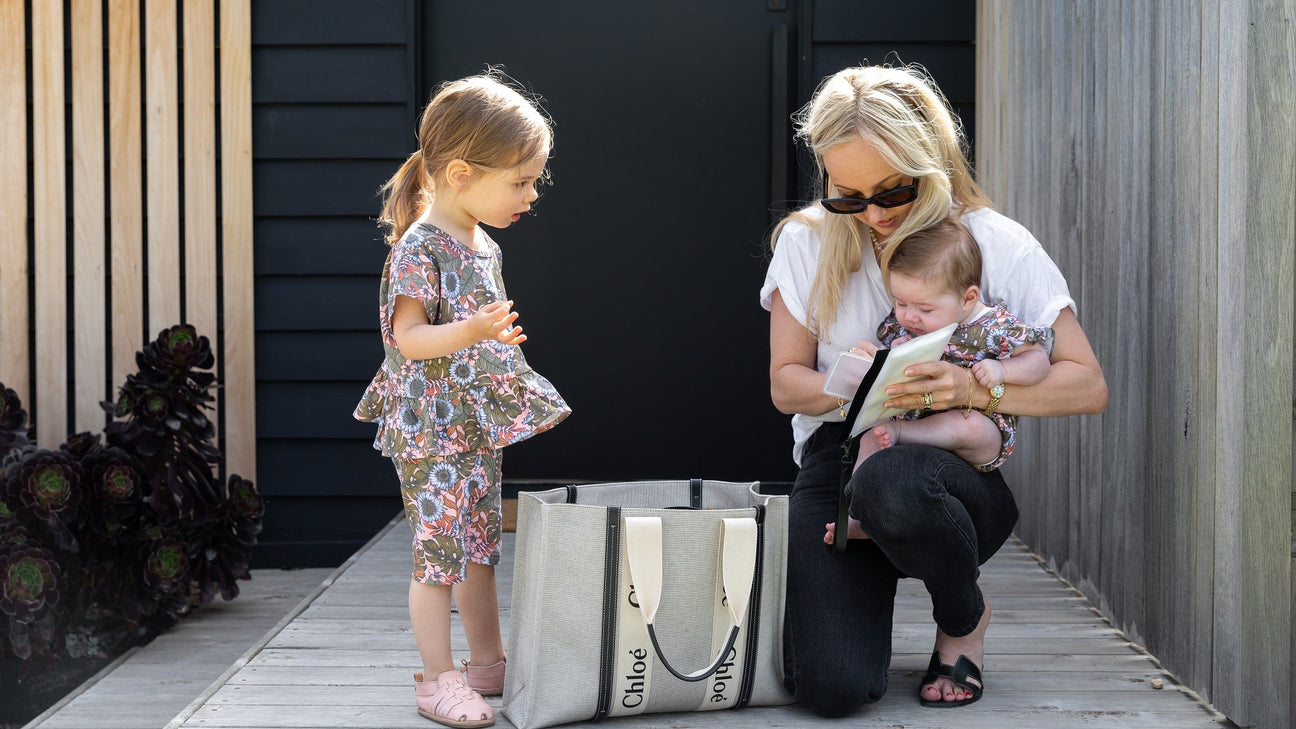Gemma, Founder of The Nappy Society with her daughters